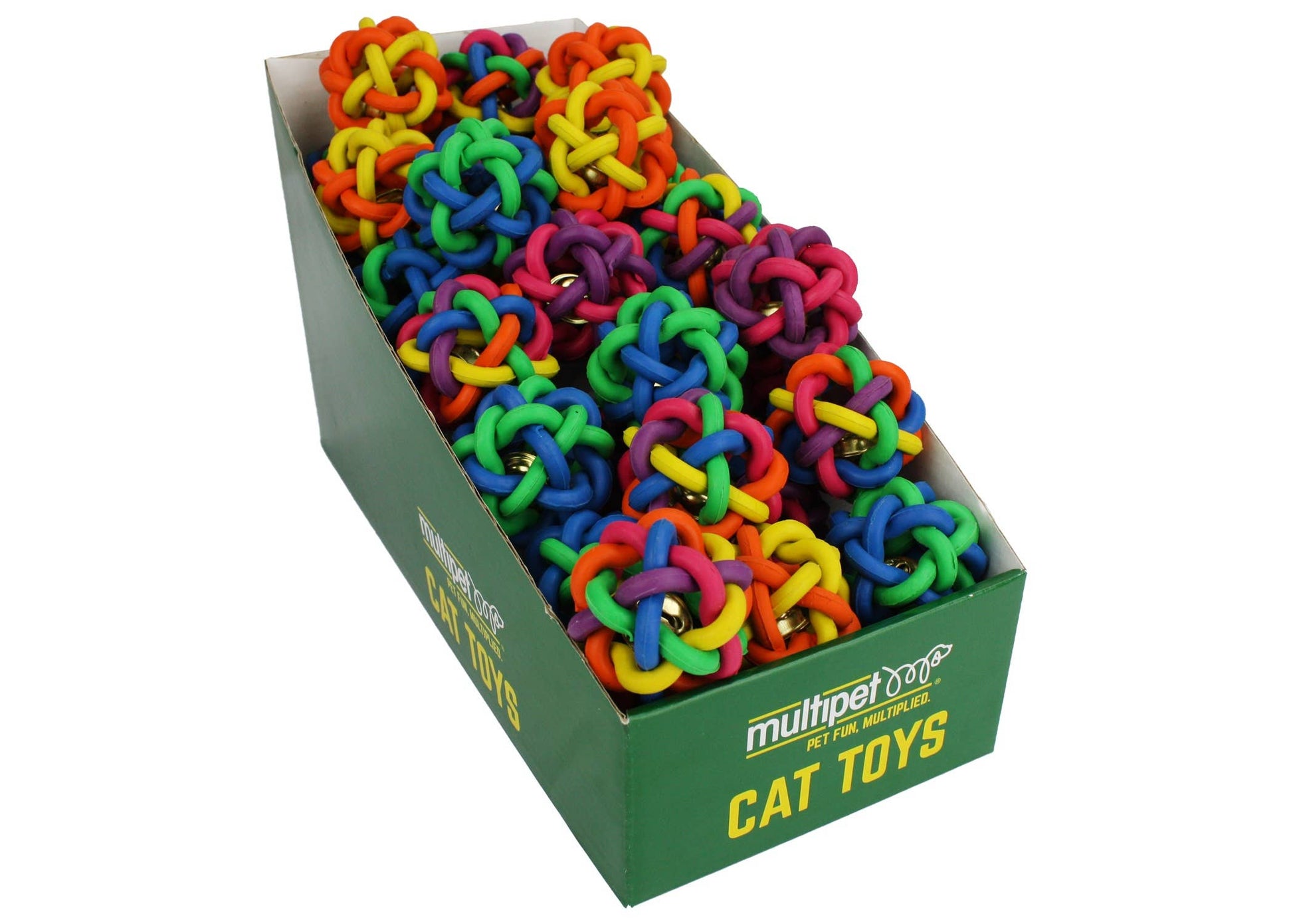 Multipet Nobbly Wobbly for Cats w/Bell Toys Asst. 1.75" 1ct