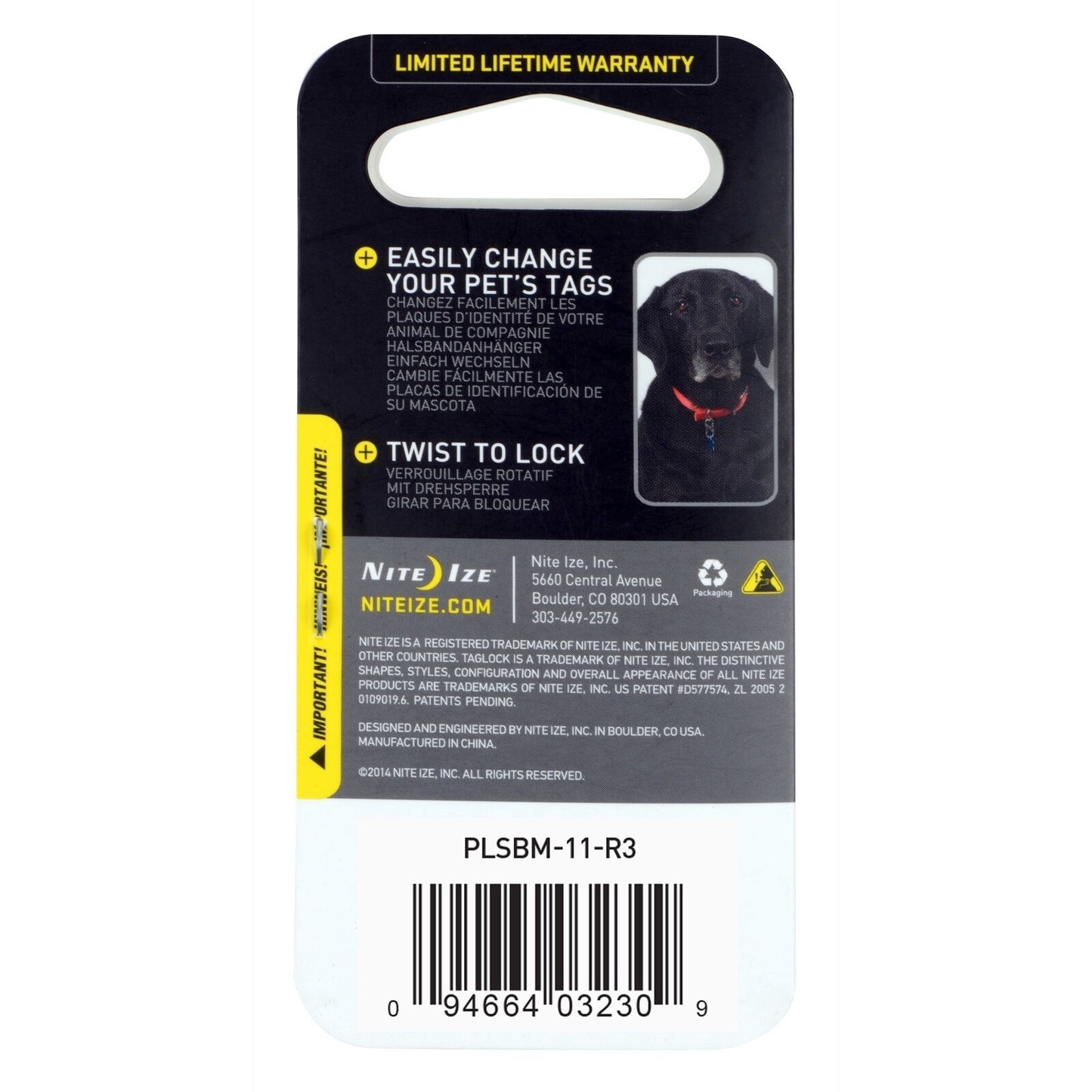 Nite Ize S-Biner TagLock Stainless Steel Stainless