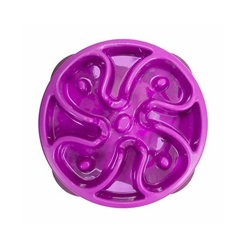 Outward Hound Fun Feeder Slo Bowl Purple Large