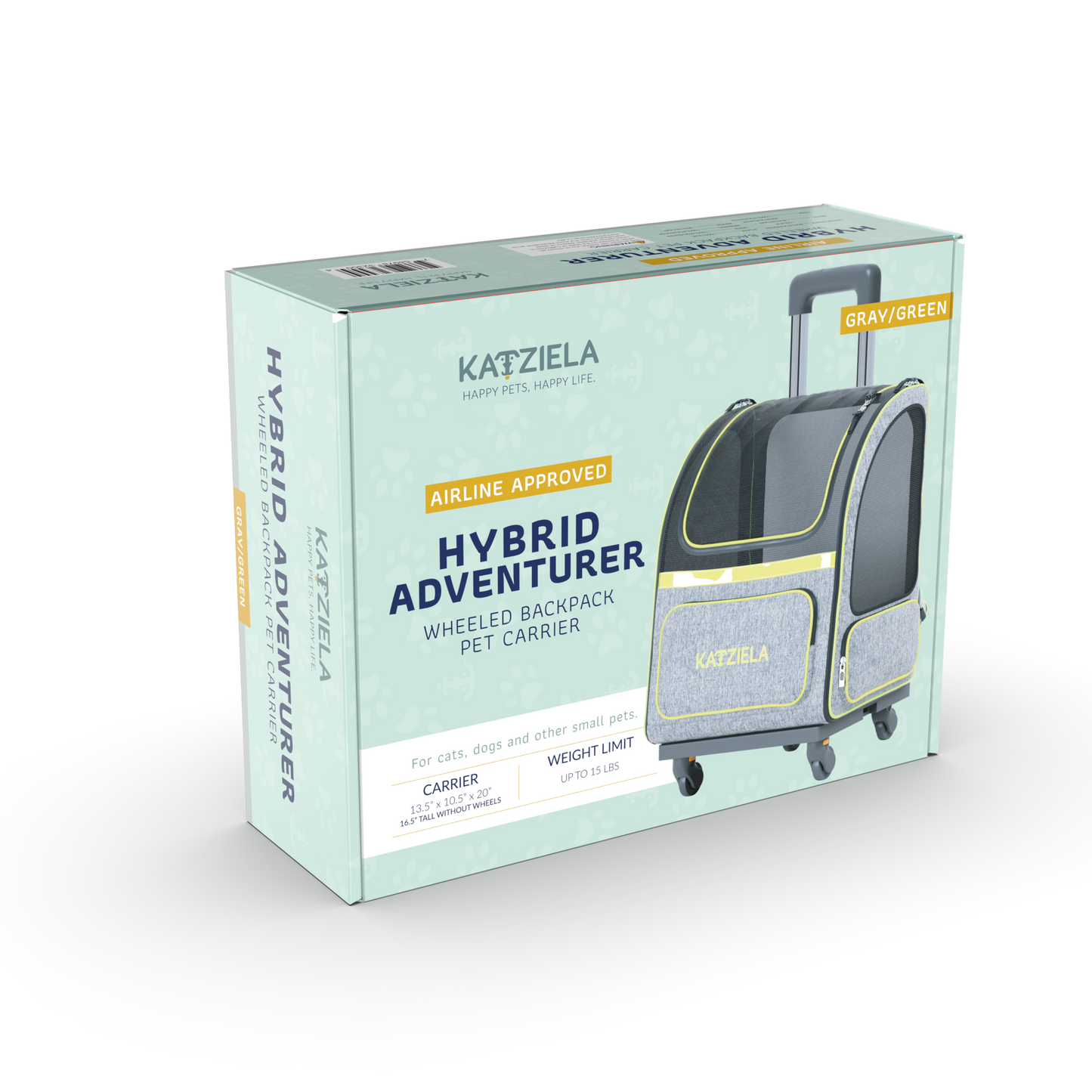 Hybrid Adventurer Pet Backpack With Wheels - 2 Options