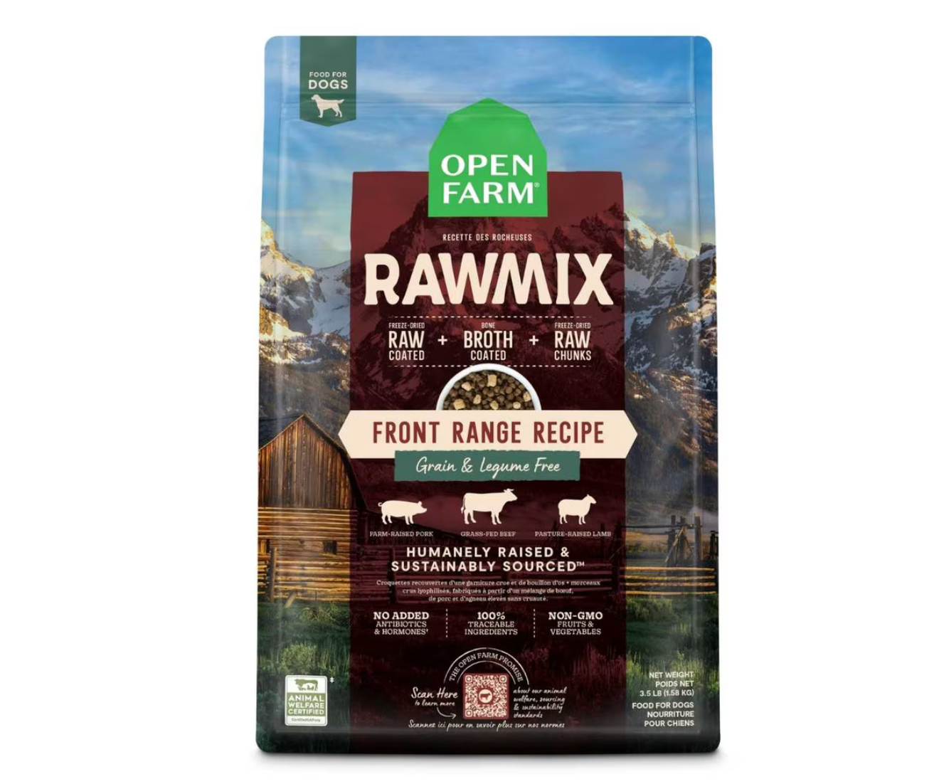 Open Farm Dog RawMix Front Range -3.5 lb Bag